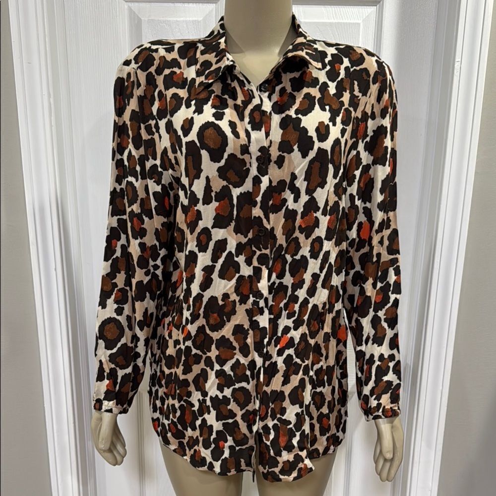 RABE LEOPARD PRINT BLOUSE